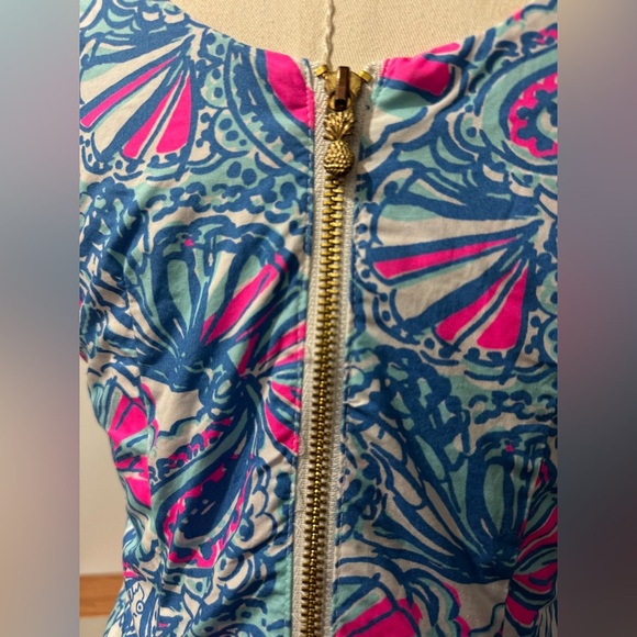 LILLY PULITZER |  Target 20th Anniversary Collection Blue Pink Shift Dress sz 2 - Picture 4 of 9